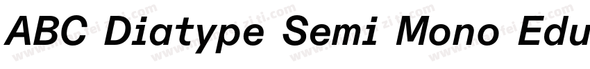 ABC Diatype Semi Mono EduRegular字体转换